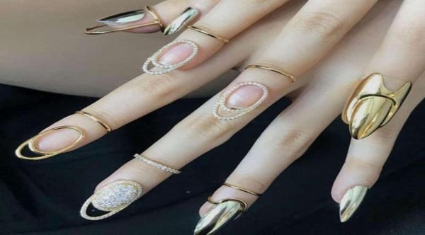 

jennie039s popular fingertip nail ring at home and abroad90131464702730, Black
