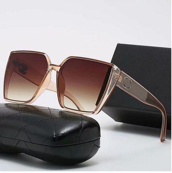 

mens women designer sunglasses luxury channel glasses fashion eyewear diamond square sunshade crystal shape sun full package glasses lunette, White;black