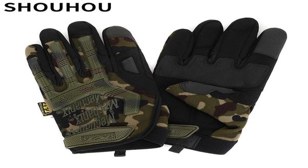 

shouhou 2018 new arrival men sports gloves fashion full finger tactical gloves male antislip gloves riding driving 42222593593, Black
