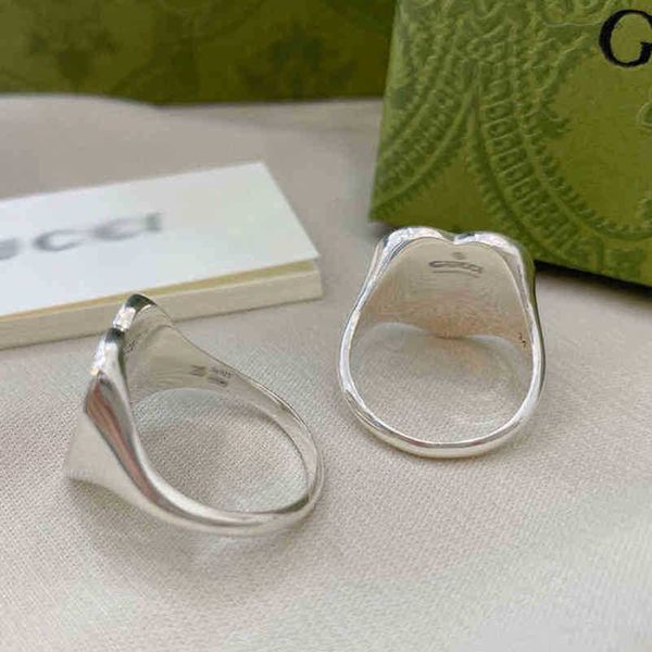 

designer jewelry bracelet necklace ring 925 versatile personalized red purple glue dripping love enamel ring, Silver