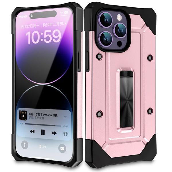 

kickstand phone cases for iphone 15 14 13 12 11 pro max xsmax xr xs x 7 8 plus shockproof pc tpu cellphone case back cover