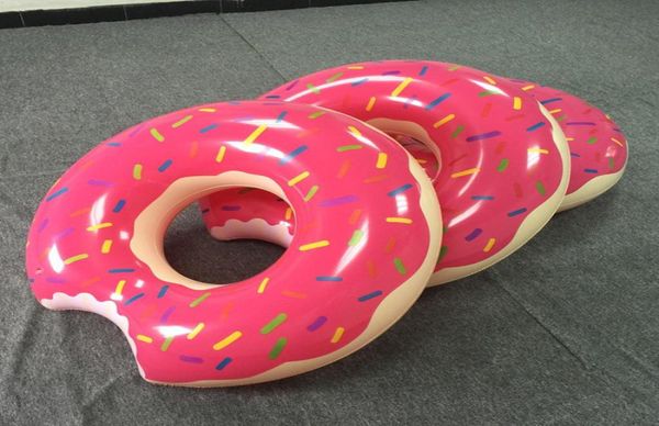

1 piece summer water toys 36 inch gigantic donut swimming float inflatable swimming ring 2 colors gifts for children5058004