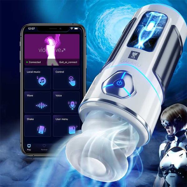 

toy massager toys for men bluetooth male masturbator goods blowjob machine app cup