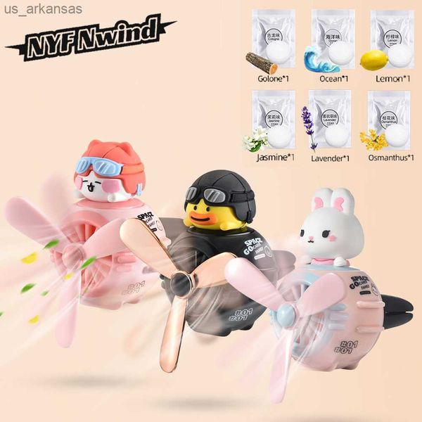 

car air freshener new car air freshener bear pilot rotating propeller outlet fragrance interior perfume diffuse auto accessories air freshen