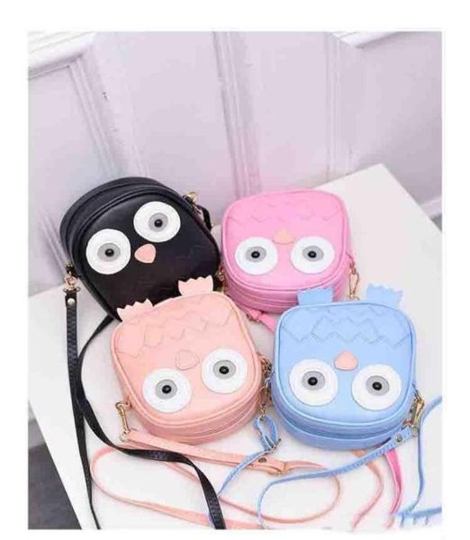 

children cute purse handbag owl women messenger bags summer crossbody shoulder bag with belt strap lady clutch purses phone girls 7463138, Black