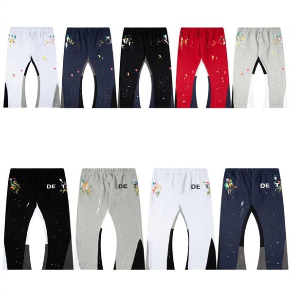 

2023 mens pants high street pant for men reflective sweatpants casual men hip hop streetwear size s-xl, Black
