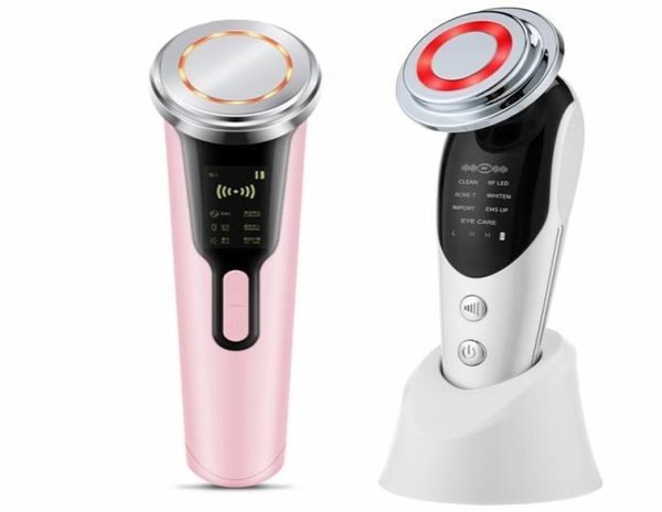 

7 in 1 rfems led skin rejuvenation beauty device antiaging lifting wrinkle remover micro current vibration face massage 2201105339812