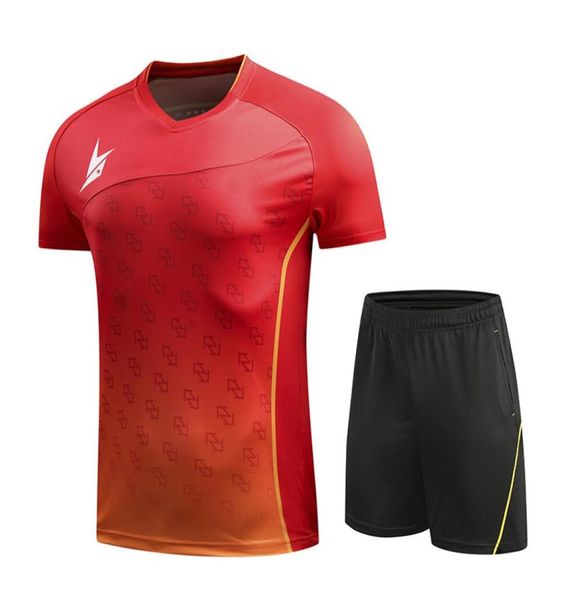 

new lin badminton wear set womenmen badminton clothes 602709984659, White;yellow