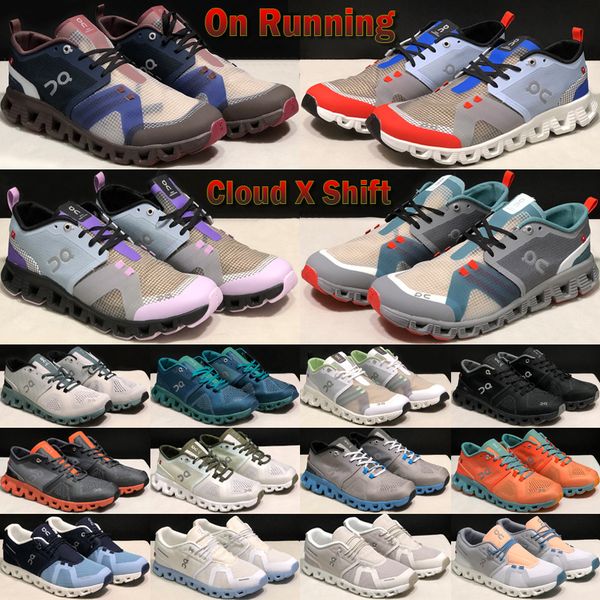 

on running cloud x shift men women running shoes cloud designer orange sea green frost twilight storm blue tide pearl white outdoor sports s