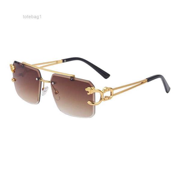 

kajila frameless trimmed men's sunglasses new leopard double beam box for men 4 gg5v, White;black