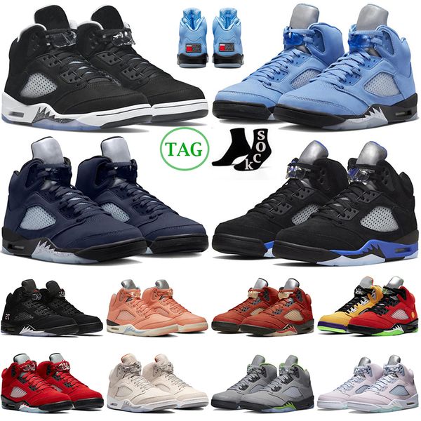 

jumpman 5 5s mens basketball shoes racer blue unc crimson bliss burgundy green bean oreo black metallic mars for her easter men outdoor spor