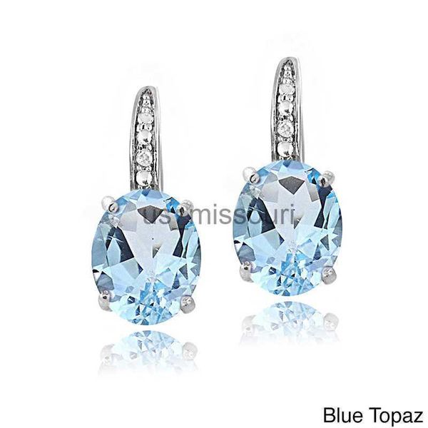 

stud babyllnt new 925 sterling silver earrings colorful gemstone amethyst 18k gold ear buckle for woman charm jewelry gift j230529 j230529, Golden;silver