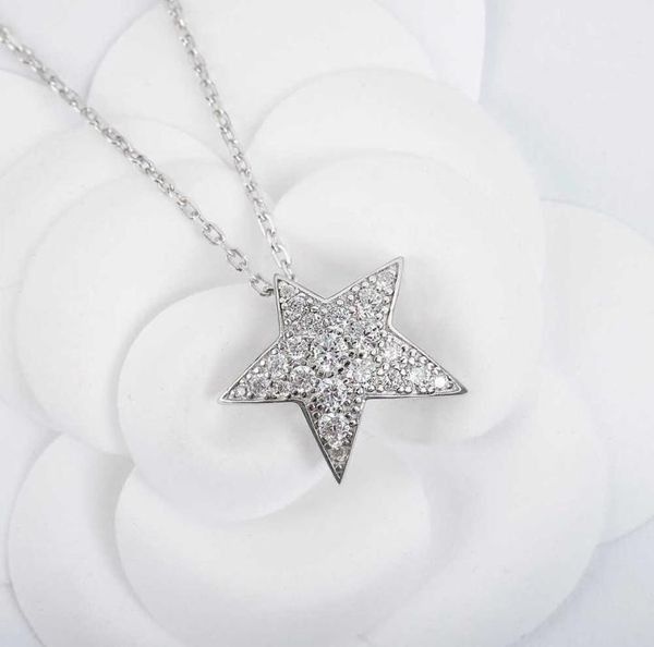 

fashion temperament sweet temperament meteor comet star necklace women039s shine silver 925 designer jewelry fairy grunge uniqu3850704, Black