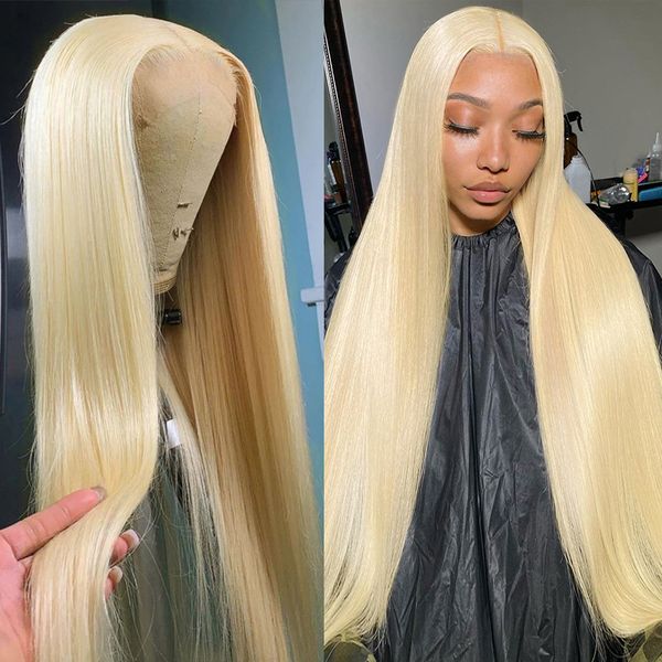 

bone straight 13x6 hd transparent 613 blonde lace frontal human hair wigs brazilian 13x4 lace front human hair wigs for women, Black;brown