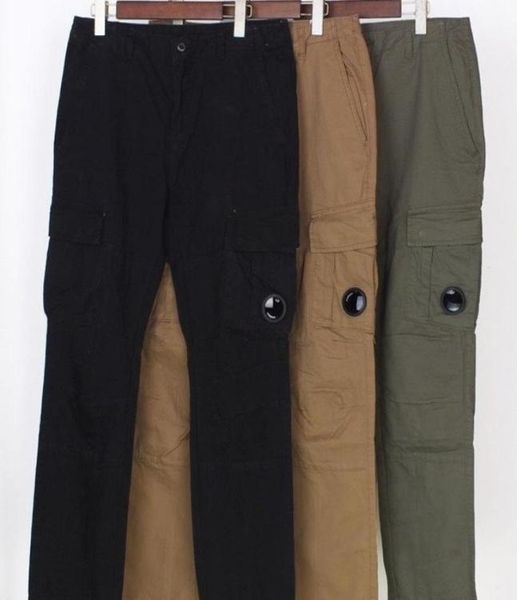 

cp rinsing can side seam label pocket lens details classic washed cargo pants trousers3660153china, Black