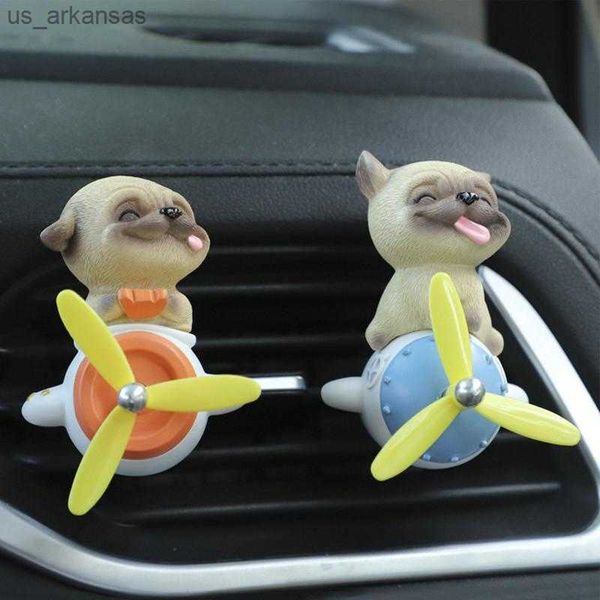 

car air freshener car vent propeller air freshener cute car diffuser rotating propeller bulldog perfume diffuser original fragrance accessor