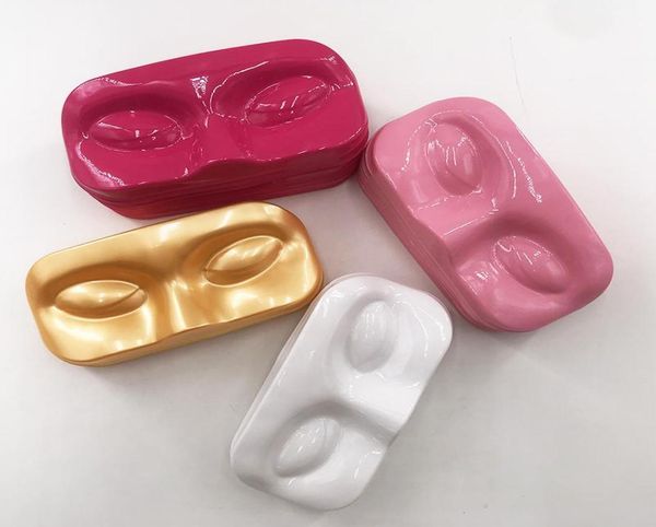 

eyelashes face tray 4 colors 20pcslot for 25mm mink eyelash natural eye lash packaging box 50pcs6295576