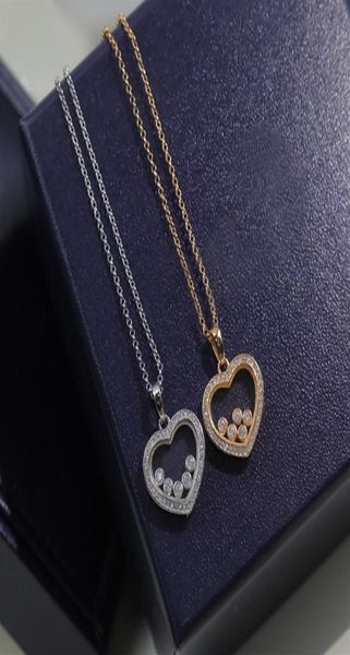 

heart new 925 sterling silver jewelry for women luxury brand move zircon necklace heart design243x4958147