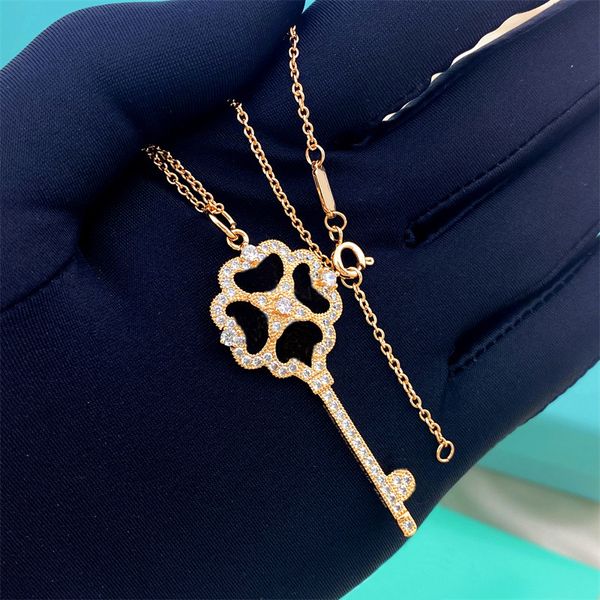 

new desiger fashion womens full diamond key pendant necklace pendant pearl chain planet necklace saturn pearl necklace, Silver