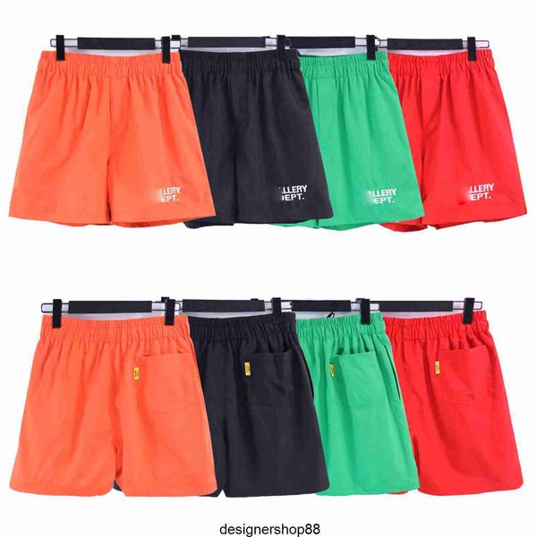 

gd 2023fw men's shorts high street gd embroidered loose split casual drawstring beach pants trendy brand sports, White;black