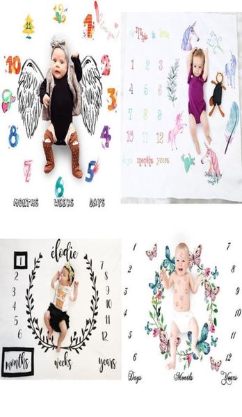 

born baby monthly growth milestone blanket pography props background cloth for rug boy girls accessories blankets swaddling5974816