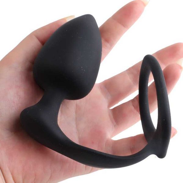 

toy massager silicone butt plug cock rings penile ring anal fetish couple flirting stimulate prostate games erotic sm man toys