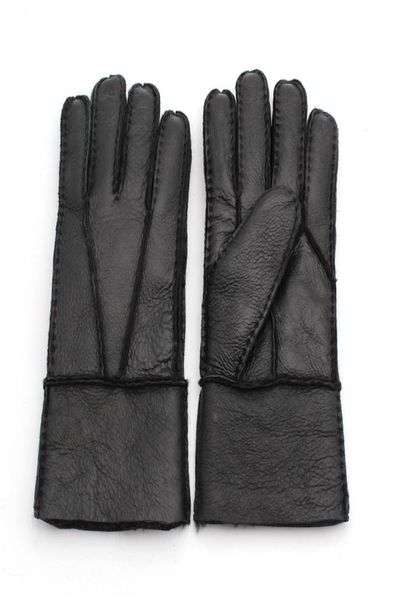 

whole brand mens fashion fur leather gloves winter warm wool gloves windproof multi colors choices2560029, Blue;gray