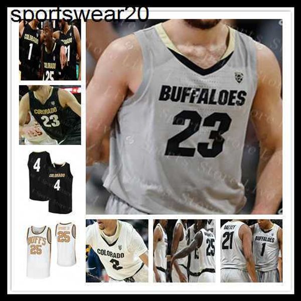 

2021 colorado buffaloes college tyler bey jersey basketball men d'shawn schwartz evan battey lucas siewert walton eli parquet custom, Black;red