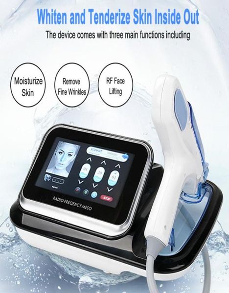 

2020 rf portable no needle fractional mesotherapy gun meso machine wrinkle removal water injection skin rejuvenation salon us1847885, Black;white