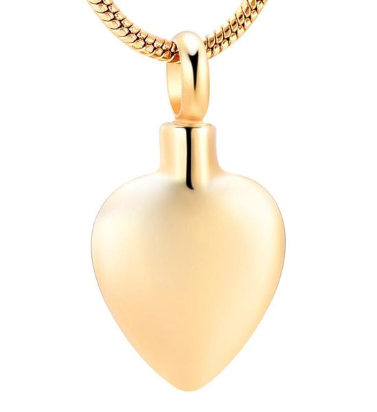 

ijd8408 gold tone ashes holder keepsake jewelry memorial urn necklace gold heart stainless steel cremation pendant necklace9002886, Silver