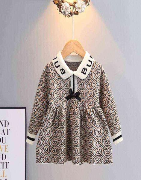 

girl039s dresses great quality baby girls knitted princess dresses spring autumn letters printed kids long sleeve dress childre9840849, Red;yellow