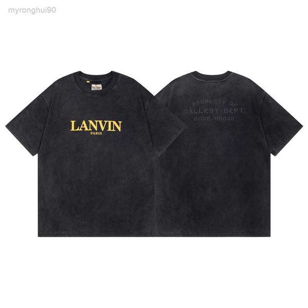

men's t-shirts men's t-shirts summer fashion lanvins speckled letter print and women's casual short sleeve t-shirt nu43 99aj, White;black
