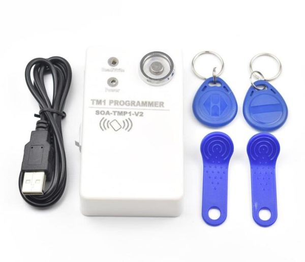 

ds1990a tm ibutton copier 125khz rfid reader writer 2 pcs rw1990 blank cards 2 pcs 125kz em4305 keyfobs8582756