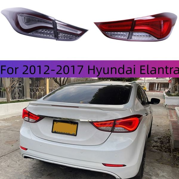 

car styling for 20 12-20 17 hyundai elantra taillight assembly led streamer turn signal running light brake reverse auto accessories