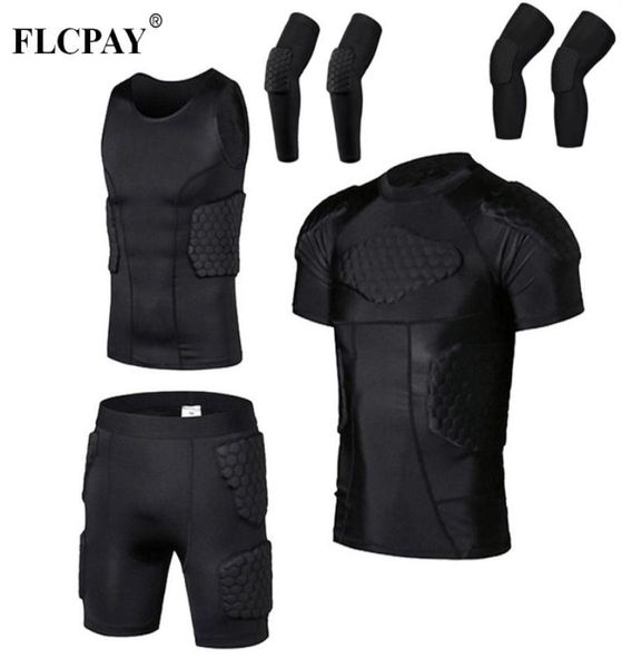 

men039s liner compression anticollision suit shorts vest knee pads football basketball skating football anticollision clothin7490827, White;black