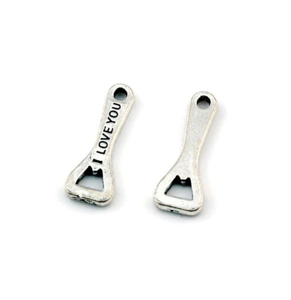 

100pcs antique silver alloy bottle opener charms pendants for jewelry making bracelet necklace findings 102x272mm a58718599275068042, Bronze;silver