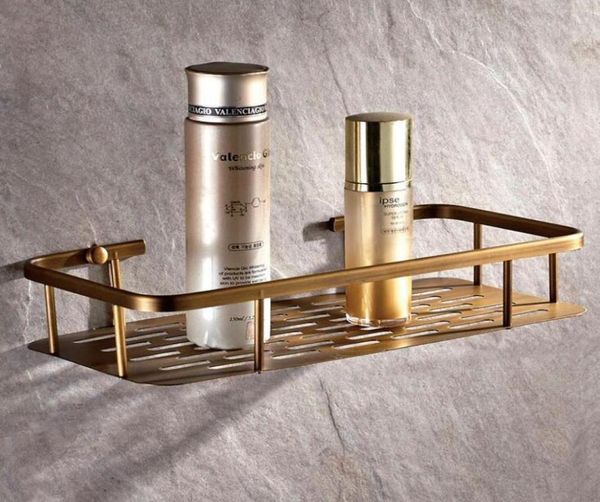

home organizer kitchen bath shower shelf storage basket holder wall mounted brass antique finishes bathroom hardware5636765