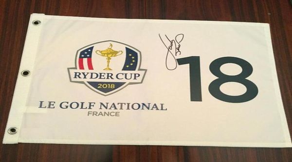 

spieth 2018 ryder cup collection signed signatured autographed open masters glof pin flag8686455