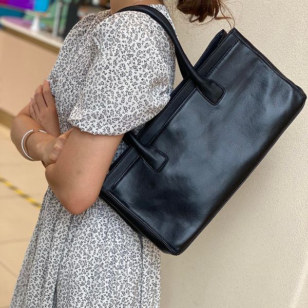 

womens vinatge classic cc underarm black bags clafskin real genuine leather cowhide hard handle totes shoulder street shopping luxury design