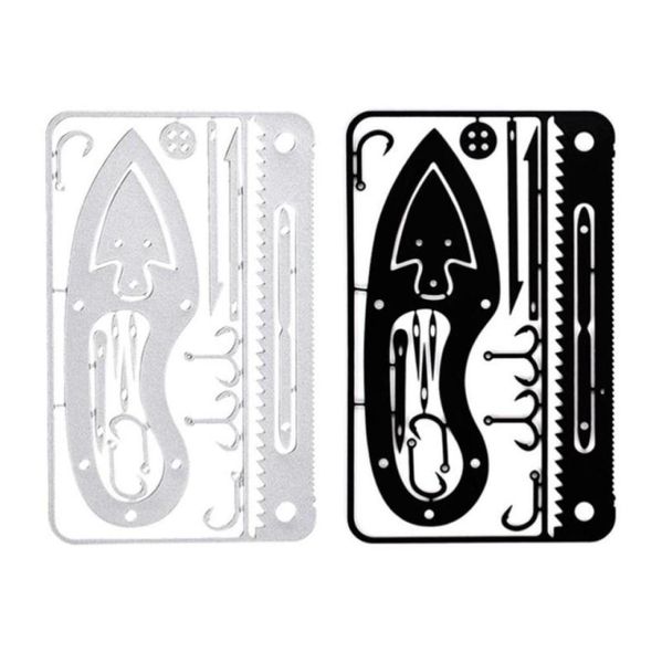 

fishing hooks 2pcs outdoor survival camping tools stainless steel fish cards9976087