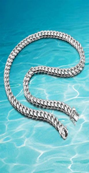 

fashion 10mm men039s necklace sterling silver 925 jewelry cuban link chain handsome cool male necklace gift x0509258b7489435