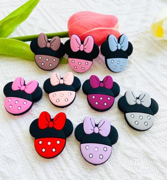 

10pcs baby silicone beads bpa teether chewing cartoon animal diy pacifier chain toy9145714