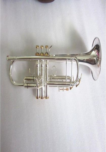 

sell lt180s37 bach trumpet b flat silver plated professional trumpet musical instruments with beautiful case 9878554