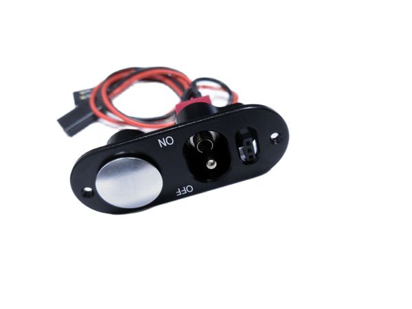 

miracle heavy duty power small switch with fuel dot for servo rc model black