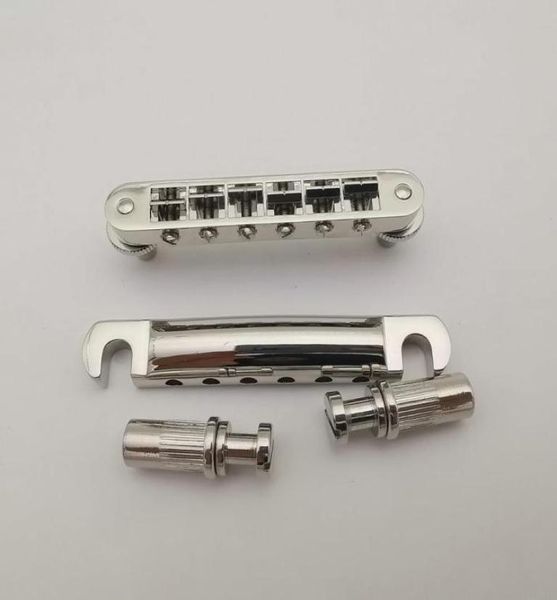

tuneomatic guitar bridge nashville type chrome with tailpiece sbar5784120