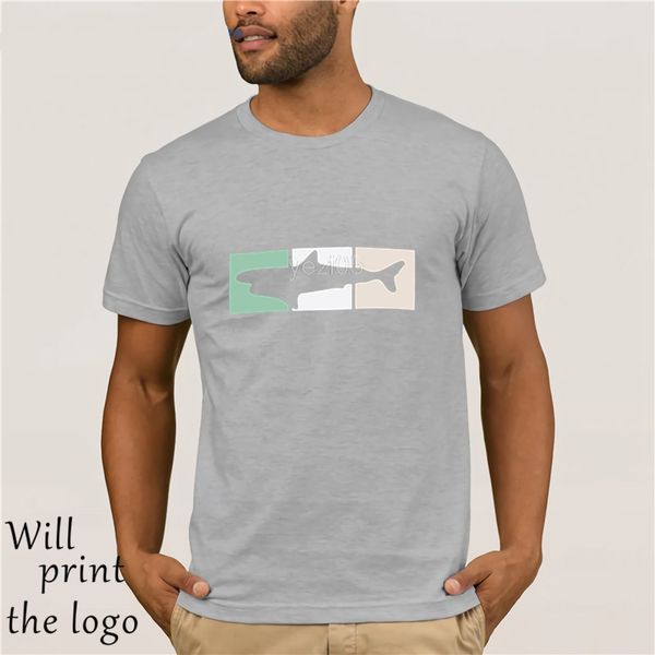 

men's t shirts camp cotone mercerizzato pesce modello camicia degli uomini di marca clothing breve estatey7dr, White;black