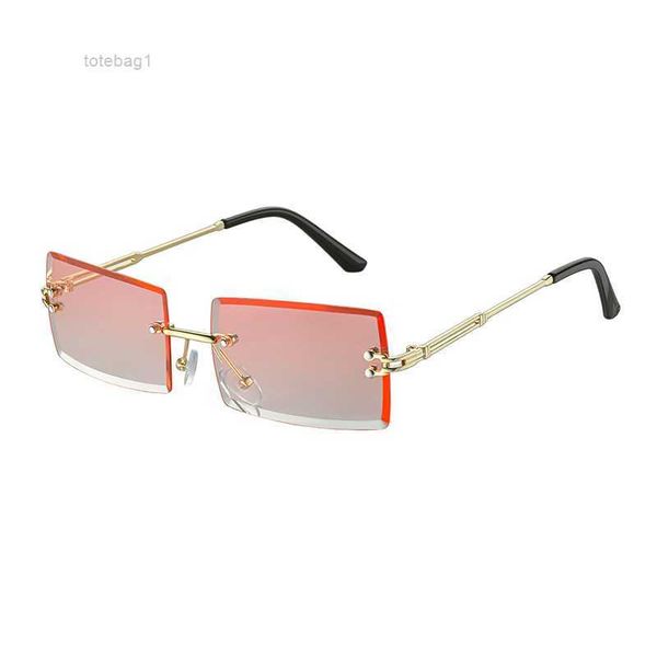 

kajila fashion square frameless trimmed sunglasses women's 1 mnbk, White;black