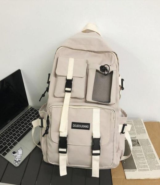 

classic women boy nylon canvas bags travel mesh females korean version student college schoolbags men girl cool lapschoolbag m3110358