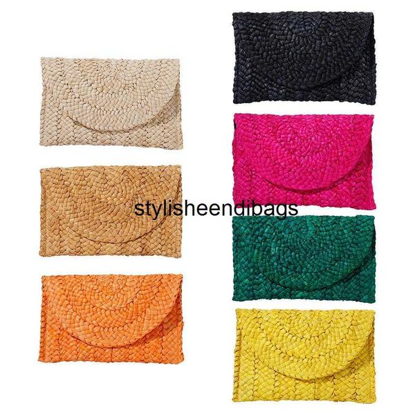 

stylisheendibags totes ladies straw clutch summer straw beach bag handwoven mobile envelope summer pack beach wallet bohemia rattan phone ba