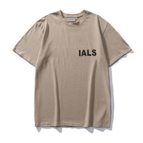 

t shirt casual cotton summer luxury men hip hop quality clothes round neck pullover tee 2023 r tees letter printed 11 styles size s-xl black, White;black
